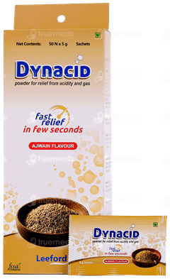 Dynacid Ajwain Flavour Sachet 5Gm Dynacid Ajwain Flavour Sachet 5Gm
